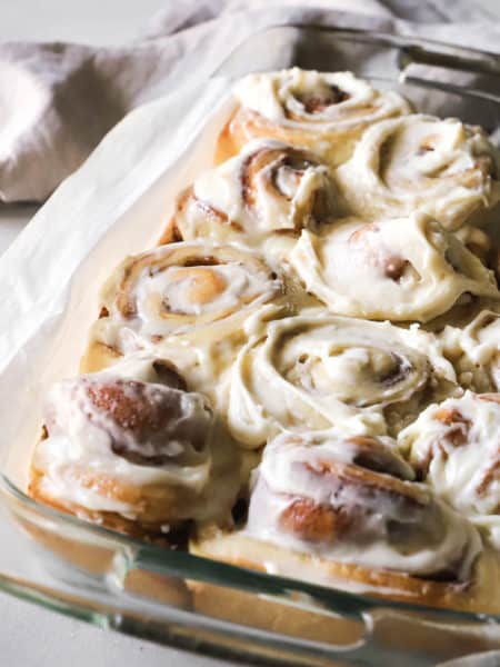 Cinnamon Rolls with Brown Butter Cream Cheese Frosting