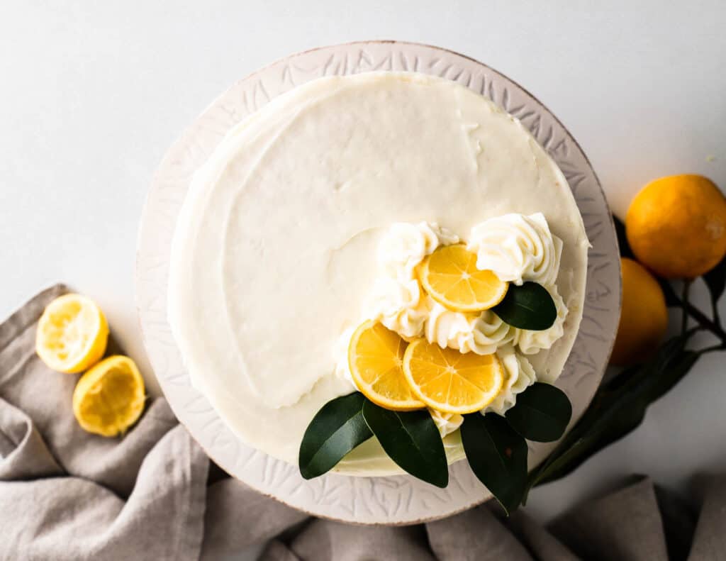 Lemon Layer Cake with Chantilly Cream Cheese