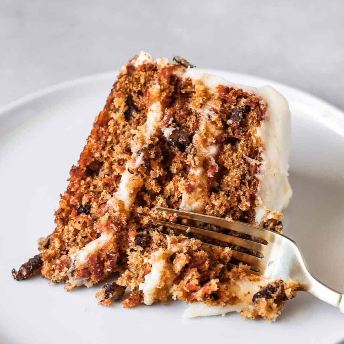 Spiced Carrot Cake with Brown Butter Cream Cheese Frosting