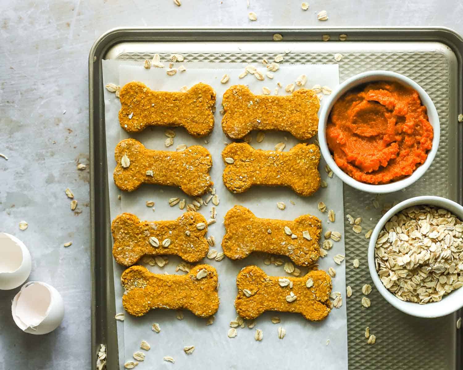 3 Ingredient Pumpkin Oat Dog Treats Murmurs of Ricotta