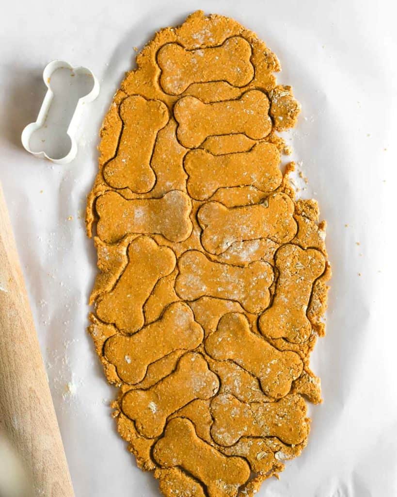 how to make Oat Pumpkin dog treats