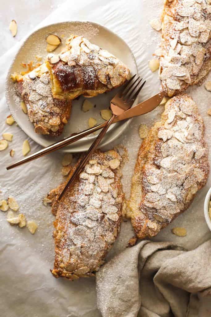 Easy French Almond Croissants - Flouring Kitchen